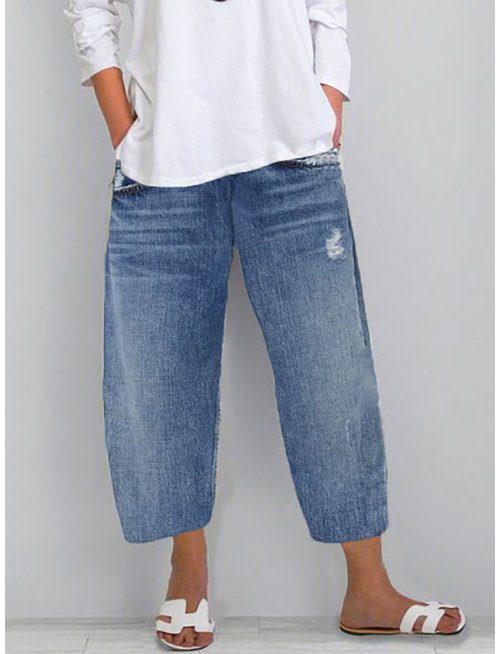 Casual Capri Baggy Jean