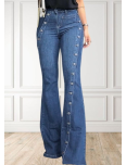 Vintage Style Wide Leg Flare Denim Jean