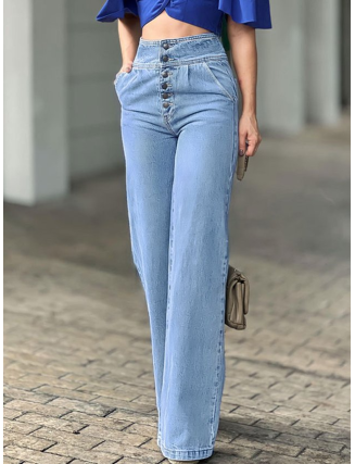 Daily Denim Plain Casual Regular Fit Jeans