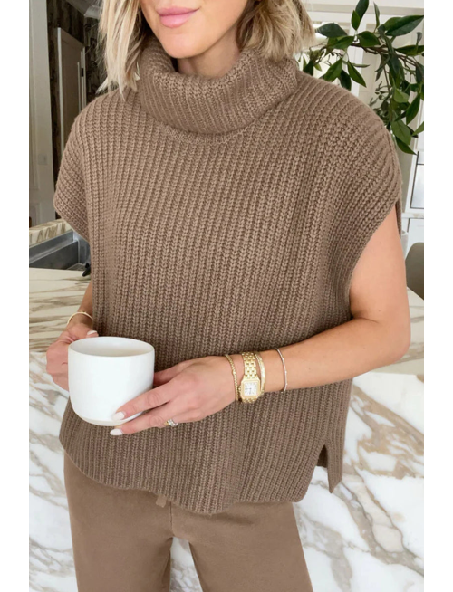 Casual Solid Color Turtleneck Sweaters