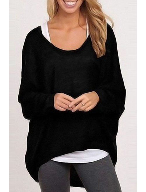 Casual Solid Patchwork O Neck Sweaters