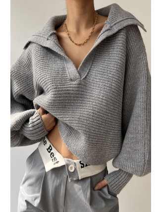 Casual Solid Patchwork Turndown Collar Sweaters