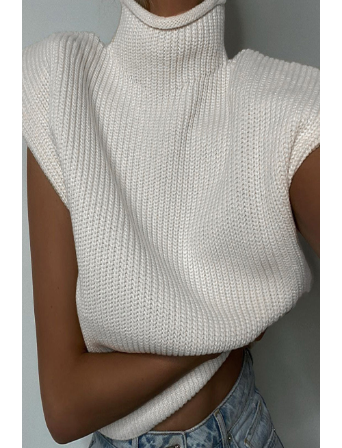 Casual Solid Turtleneck Sweaters