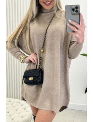 Casual Daily Solid Color Turtleneck Sweaters